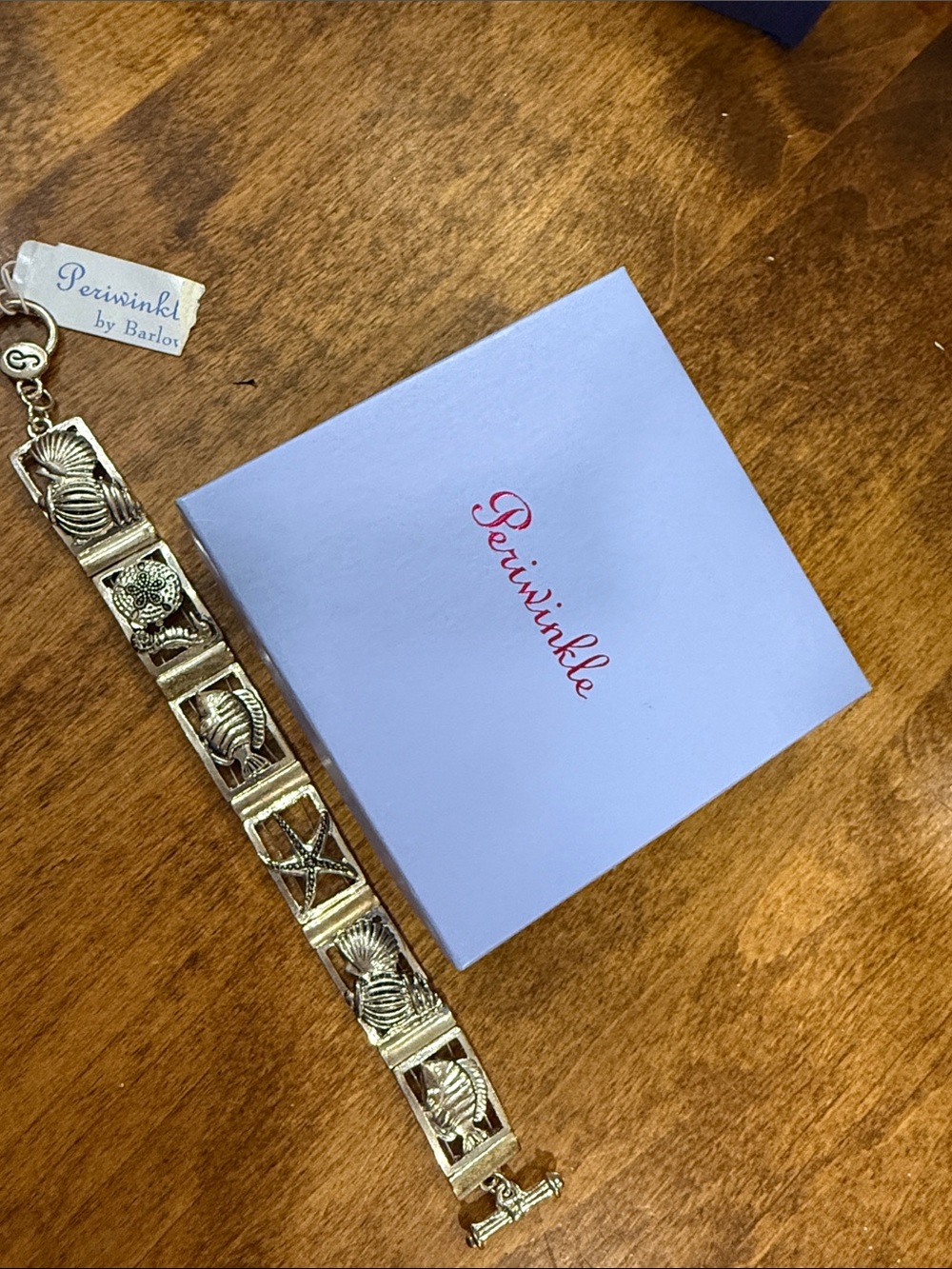 Periwinkle by Barlow Silver Sea Life Bracelet, NWT in Box
